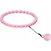 HHW11 PLUS SIZE HULA HOOP LIGHT Rožinis WITH WEIGHT HMS