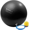 YB02 naujas juodas gimnastikos kamuolys HMS 65 cm