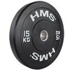 Olimpinis guminis svoris HMS BBR juodas - 15 kg