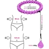 HULA HOP RINKINYS HHW12 VIOLETINIS SU SVORIAIS IR HMS DIRŽAS BR163 Juodas PLUS SIZE