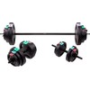 3 dalių hantelių ir štangų rinkinys HMS SGSP60 62kg