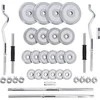 Chromuotų hantelių - štangos rinkinys lagamine HMS STC55, 55kg