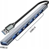 USB adapteris su 7 prievadais ir USB-A jungtimi