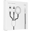Oem Kabelis 3in1 Type C į Lightning / Typ C / Apple Watch 3W 2A C3169 1,2 m baltos spalvos