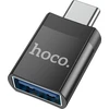 Adapteris Hoco UA17 Type-C to USB-A juodas