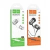 Wire ausinės Jack 3,5 mm Hoco M108 metal pilka