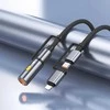 Laidas „viskas viename“ USB C / „Lightning“ į USB C / cigarečių žiebtuvėlio jungtį Hoco PD 3A 60W 1,2 m U138 pilkas