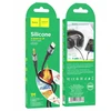 Kabelis AUX Jack 3,5 mm - Lightning Hoco 1 m UPA22 juodas
