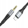 Kabelis AUX Jack 3,5 mm - Lightning Hoco 1 m UPA22 juodas