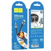 Kabelis AUX Jack 3,5 mm - USB C Hoco 1 m UPA22 juodas