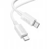 USB-C laidas į USB-C Hoco 3A 60W 1 m X107 baltas