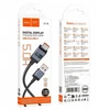 USB A į USB C laidas Hoco 5A su ekranu 1 m X118 juodas
