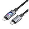 LED laidas USB C - Lightning Hoco PD 27W 1,2 m U144 juodas