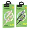 LED laidas USB C - Lightning Hoco PD 27W 1,2 m U144 juodas