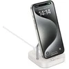 Stalinis įkroviklis Hoco 2in1 USB C PD QC 3A 30W + belaidis įkrovimas 5W CQ16B pieniškas baltas