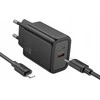 Telefono įkroviklis Hoco USB C QC PD 30W + laidas USB C - Lightning N62 juodas