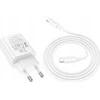 Telefono įkroviklis Hoco USB C QC PD 20W + laidas USB C į USB C N60 baltas