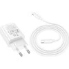 Telefono įkroviklis Hoco USB C QC PD 20W + laidas USB C į Lightning N60 baltas