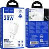Telefono įkroviklis Hoco USB A + USB C QC3.0 PD 3A 30W N63 baltas
