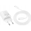 Telefono įkroviklis Hoco USB A + USB C QC3.0 PD 3A 20W + laidas USB C į USB C N61 baltas
