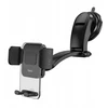 Automobilinis universalus telefono laikiklis Hoco CA118 tvirtinamas ant stiklo, juodas
