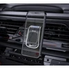 Automobilinis telefono laikiklis Hoco CA74 tvirtinamas į ventiliacijos groteles, magnetinis, juodas-sidabrinis