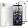 „Tech-Protect Glass Fit+“ 2 grūdinto stiklo pakuotė, skirta „iPhone 17e / 16e / 14 / 13 Pro / 13“ - juodas