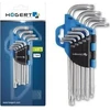 Hogert 9 dalių "Torx" raktų rinkinys, CrV plienas