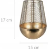 Home Styling Collection Auksinis žvakių žibintas, metalinis