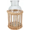 Home Styling Collection Dekoratyvinis buteliukas pintame krepšelyje