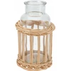 Home Styling Collection Dekoratyvinis buteliukas pintame krepšelyje