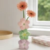 Home Styling Collection Keraminė dekoratyvinė vaza su gėlių motyvu BLOMMA, 23 cm