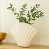 Home Styling Collection Dekoratyvinė kriauklės formos vaza, 22 cm