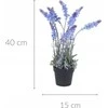 Home Styling Collection Sztuczna levanda w doniczce, 40 cm