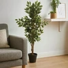Dirbtinis fikusas su margalape laja 115 cm