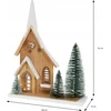 Home Styling Collection Figūrėlė pagaminta iš eglės su LED nameliu, 34 cm