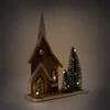 Home Styling Collection Figūrėlė pagaminta iš eglės su LED nameliu, 34 cm