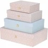 Home Styling Collection PIECES Įvairių dydžių kartoninių daiktadėžių rinkinys, 4 vnt.
