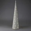 Home Styling Collection Kalėdų eglutės kūgis iš medžiagos su LED, 80 cm