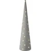 Home Styling Collection Kalėdų eglutės kūgis iš medžiagos su LED, 80 cm