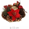Home Styling Collection Kankorėžinė žvakidė, Kalėdinė puošmena, 15 cm