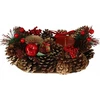 Home Styling Collection Kankorėžinė žvakidė, Kalėdinė puošmena, 2 žvakėms