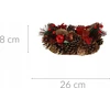 Home Styling Collection Kankorėžinė žvakidė, Kalėdinė puošmena, 2 žvakėms