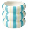 Home Styling Collection Keramikinė dryžuota vazono užvalkalas LINJE, 14 cm
