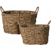 Home Styling Collection Sandėliavimo krepšeliai su rankenomis, jūržolių pynė, 2 vnt