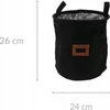 Home Styling Collection Audinio krepšelis su langu ir rankenomis, Ø 24 cm