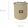 Home Styling Collection Audinio krepšelis su langu ir rankenomis, Ø 24 cm