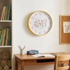 Home Styling Collection Sieninis laikrodis su gėlių motyvu, Ø 30 cm