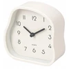 Home Styling Collection AMORPH stalo laikrodis su organiška forma ir stikliniu priekiu, 12 cm
