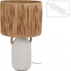 Home Styling Collection Keraminis stalinis šviestuvas su austu gaubtu, Ø 24 x 42 cm